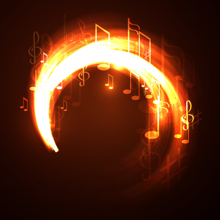 Vector illustration  abstract music backgroundのイラスト素材