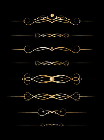 Calligraphic decorative elements.のイラスト素材