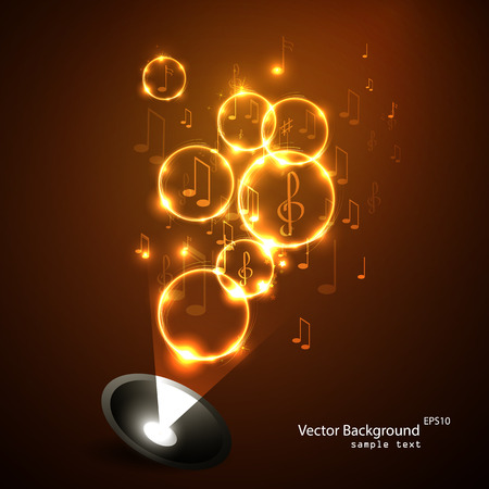 Vector illustration  abstract music backgroundのイラスト素材