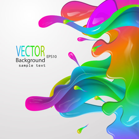 Vector illustration of a watercolor, spray, abstractのイラスト素材