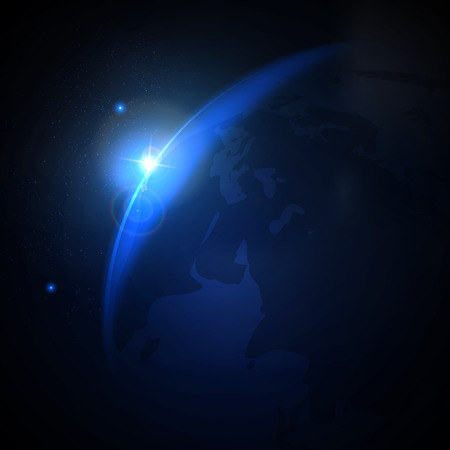 Vector illustration of the concept of spaceのイラスト素材