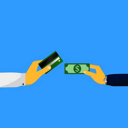 concept of credit, banks, transfer of fundsの写真素材