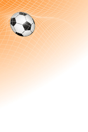 ball at the gate, illustration vector of goalのイラスト素材