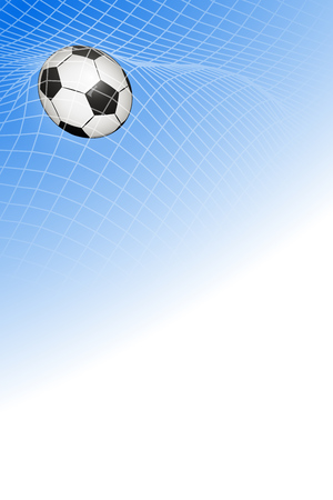 ball at the gate, illustration vector of goalのイラスト素材