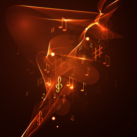 illustration abstract music background line neonのイラスト素材