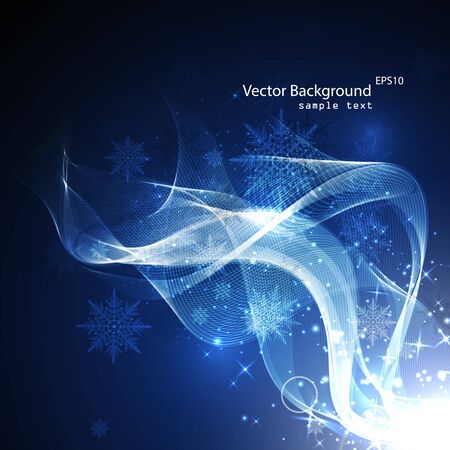 Abstract background with snowflakes new year.のイラスト素材