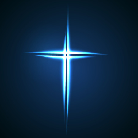 Simple Christian cross sign, isolated on white background.のイラスト素材