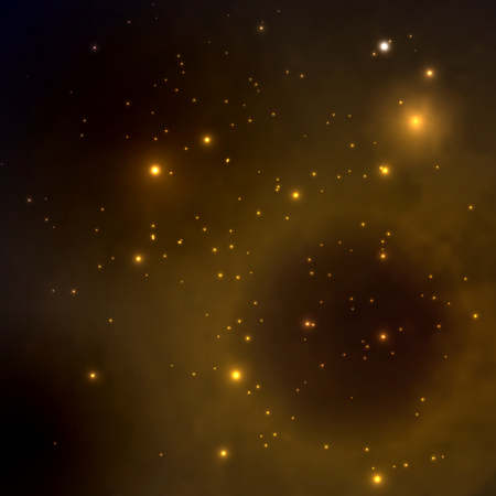 Vector illustration of the concept of space, abstract background.