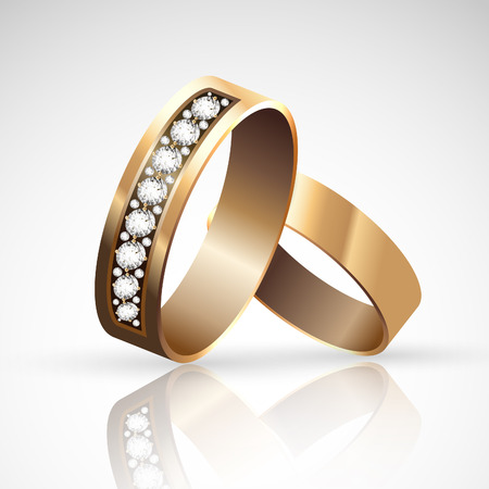 Vector illustration of the concept of wedding, engagement.のイラスト素材