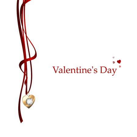 Vector illustration Postcard Valentine's Day.のイラスト素材