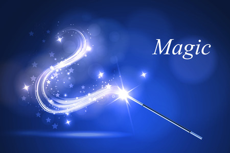 Vector illustration kolorful magic wand.の販売画像