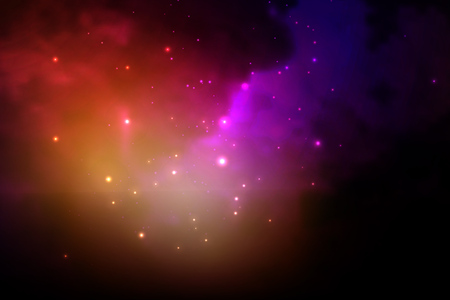 Vector illustration of the concept of space, abstract background.のイラスト素材