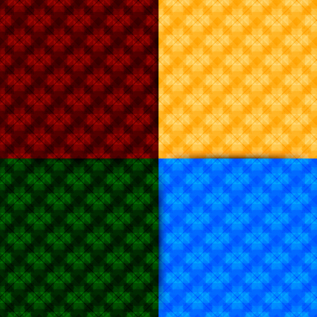 Vector seamless geometric patterns.のイラスト素材