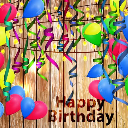 Vector concept background birthday celebration.のイラスト素材