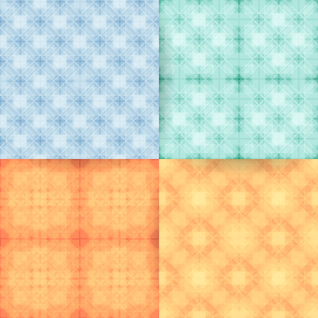 Vector seamless geometric patterns.のイラスト素材