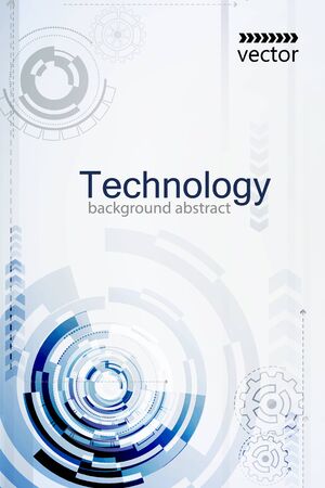Vector Bright background Concept technology.のイラスト素材