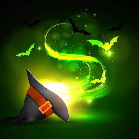 illustration of halloween party. Bright picture.のイラスト素材