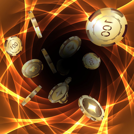 Chips, the concept of a casino. Vector.のイラスト素材