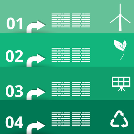 Vector infographics background. Concept green planet.のイラスト素材