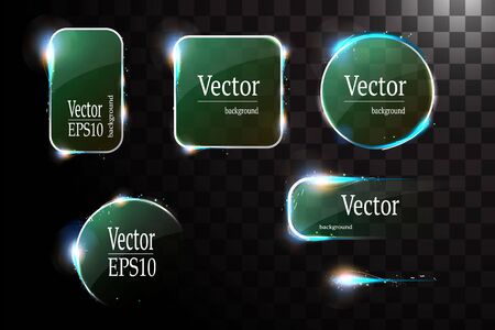 neon banner circle isolatedのイラスト素材