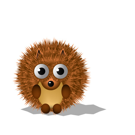 abstract hedgehog object isolated.のイラスト素材