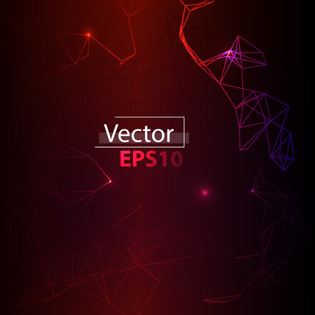Vector illustration background of geometric lines, technological design.のイラスト素材