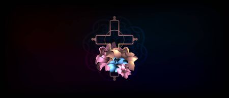 Religion, death, funeral, cross. The concept of the end of life.のイラスト素材