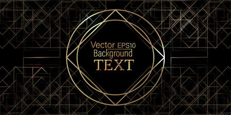 Vector illustration of an ornament of flowers, abstr for cover. Beautiful gold pattern.のイラスト素材