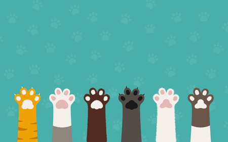 cats' pawsのイラスト素材