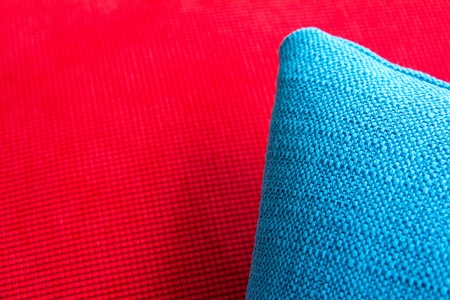 close up of Decorative pillow natural Fabric の写真素材