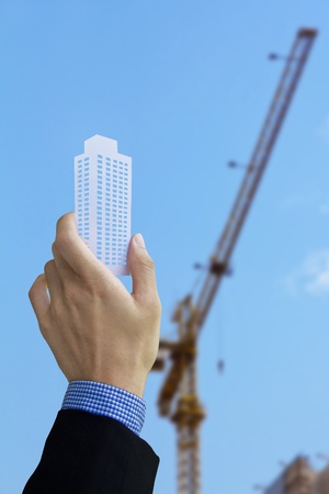 Concept image of My building の写真素材