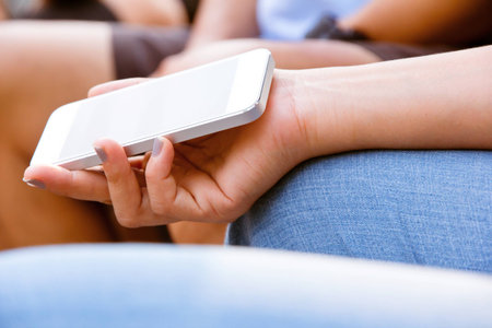 Teenagers With Mobile Phone 