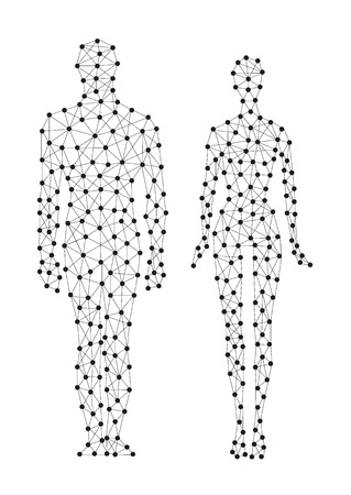 human line in vectorのイラスト素材