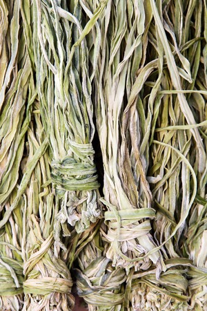 vegetable dried in Oshino Village, japanの写真素材