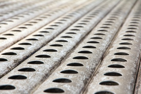 Hydroponics Gully in vegetable farmの写真素材