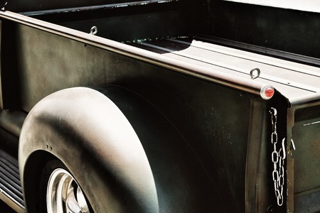 Vintage Pick-up Truck Side Rear Viewの写真素材