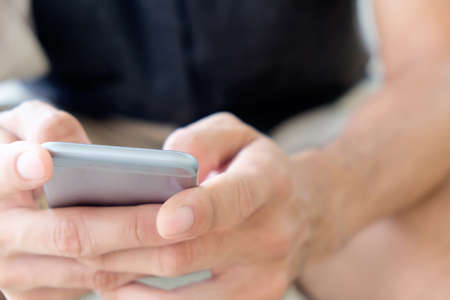 Communication technology, People Using a Smart Phone background