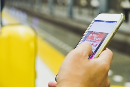 communication technology, People Using a Smart Phone,Social Media Lifeの写真素材