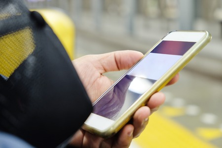 communication technology, People Using a Smart Phone,Social Media Lifeの写真素材