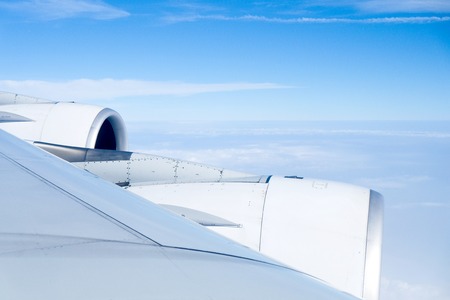 view from airplaneの写真素材