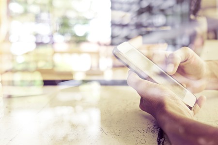 close up image of people using smart phone,communication technology concept