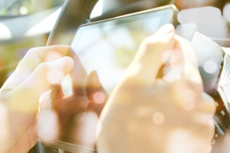 People using digital tablet,Social Media Lifeの写真素材