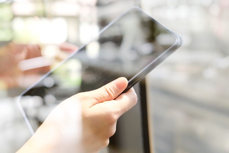 People using digital tablet,Social Media Lifeの写真素材