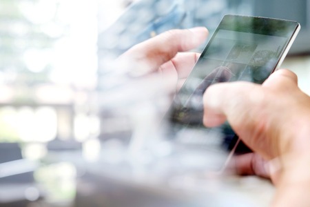 Using smartphone,Communication technology