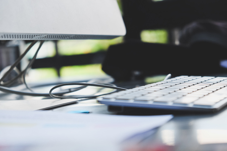 Detail image of office deskの写真素材