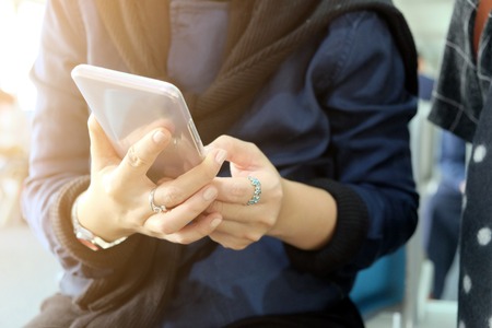 Woman Using a Smart Phone, Communicationの写真素材