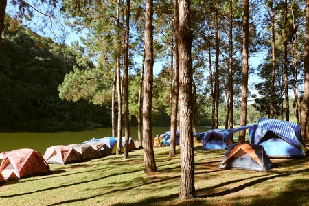 Pang Tong Under Royal Forest Park ( Pang ung ) at Mae Hong Son Province,Thailand. Pang Ung is a...