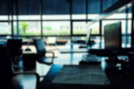 Abstract blur modern office interior background