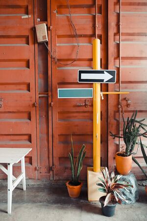 Image of Blank directional signs
