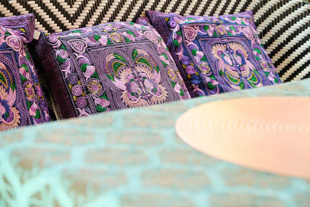 Detail image of Colorful traditional pattern pillows